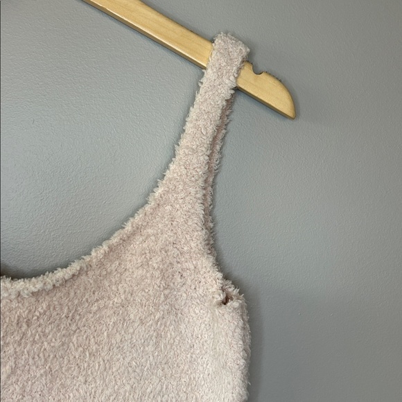 NWT SKIMS Cozy Knit Tank Cropped Camisole Size S/M Small/Medium. Pale Pink - Picture 3 of 7